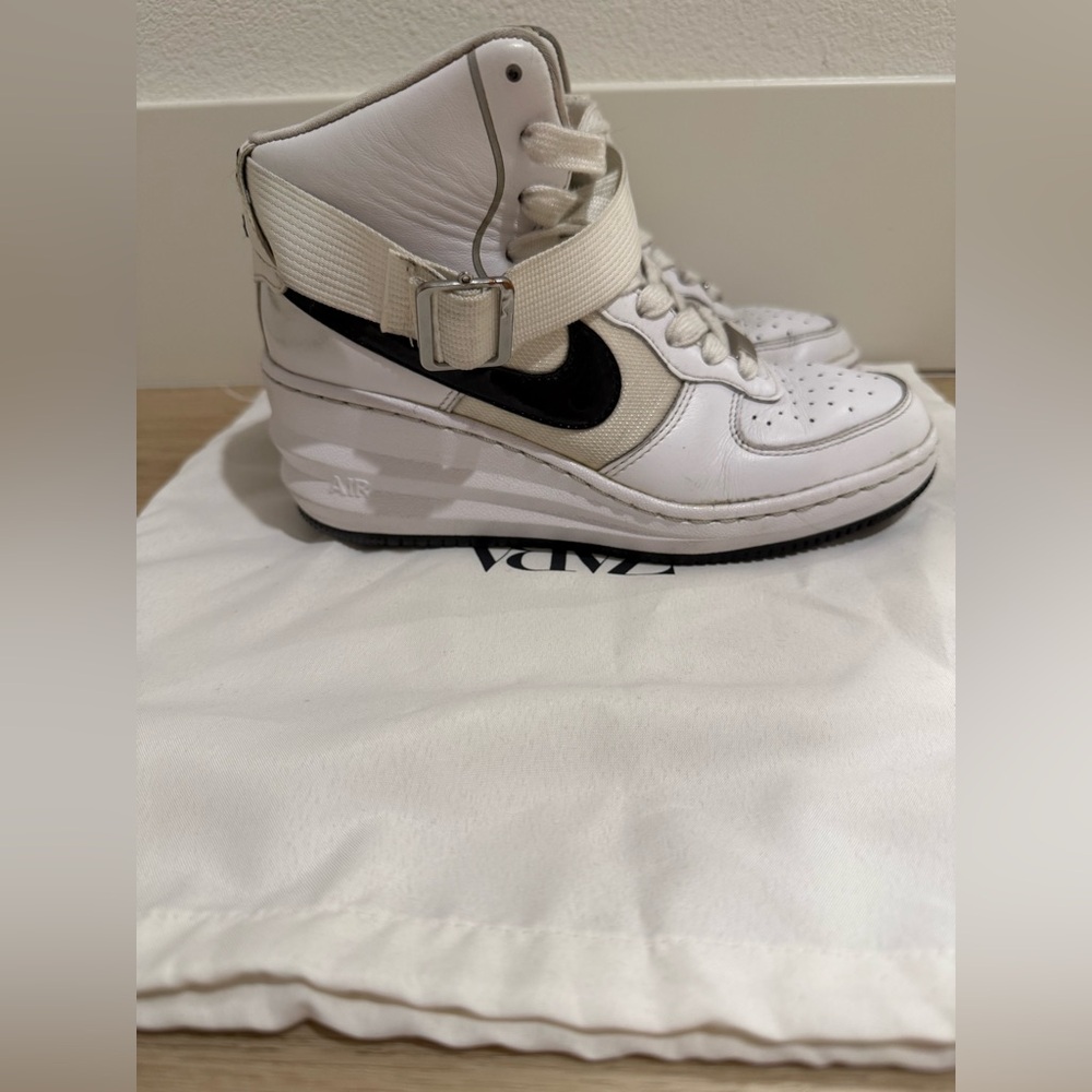 RARE❤️ Nike Air Force Sky High Hidden Wedge Shoes Women Size 5